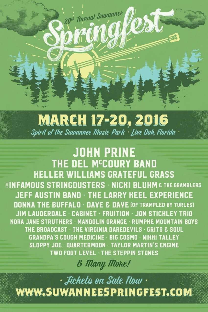 Suwannee Springfest 2016 Poster