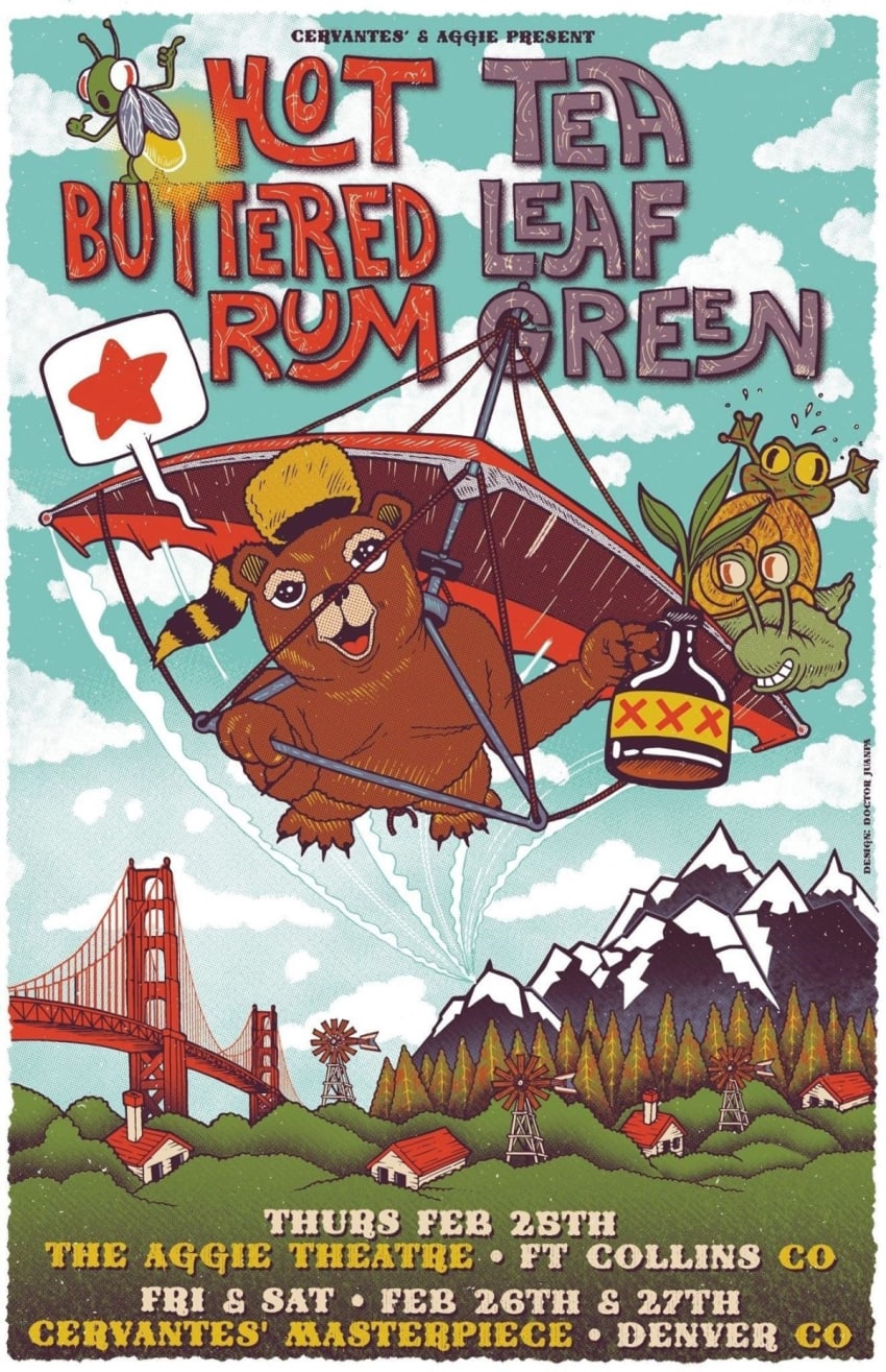 Tea Leaf Green Hot Buttered Rum Poster