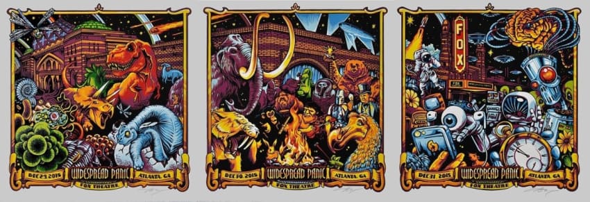 Widespread Panic NYE 2016 Posters