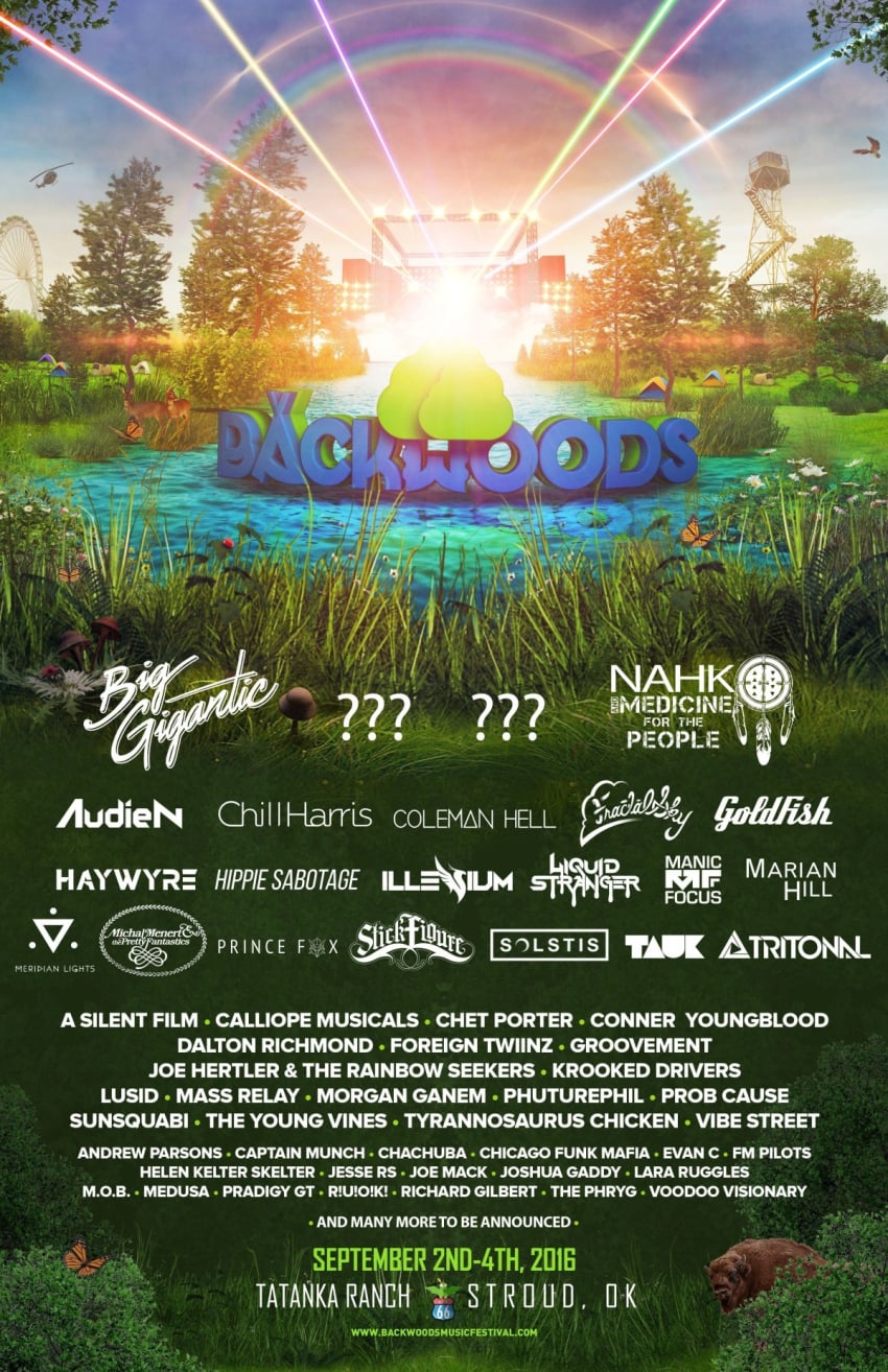 Backwoods 2016 Phase One Poster