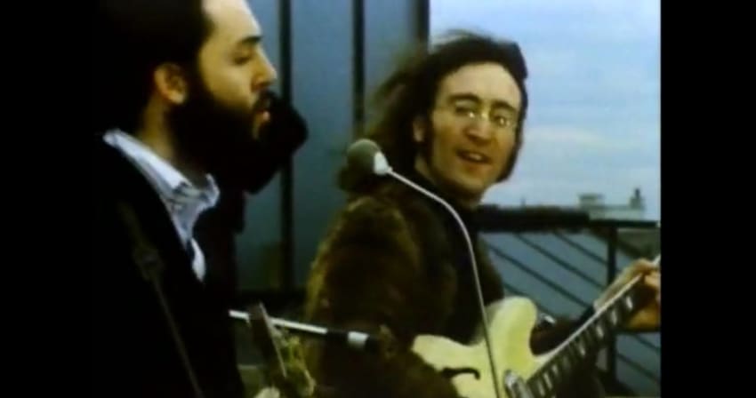The Beatles Rooftop Screengrab