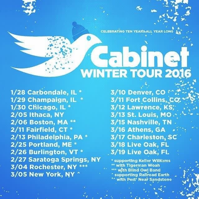 Cabinet Winter Tour 2016 Poster