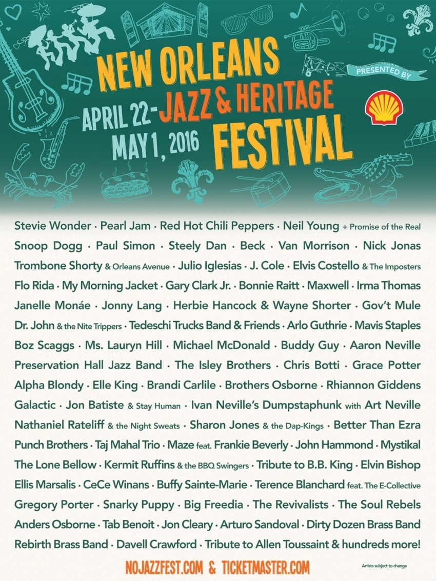 Jazz Fest 2016 Poster