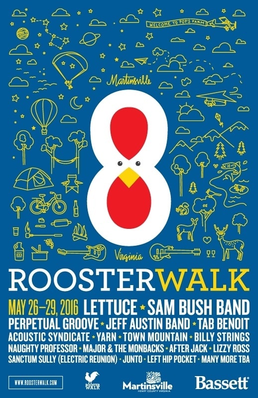 Rooster Walk 8 Poster