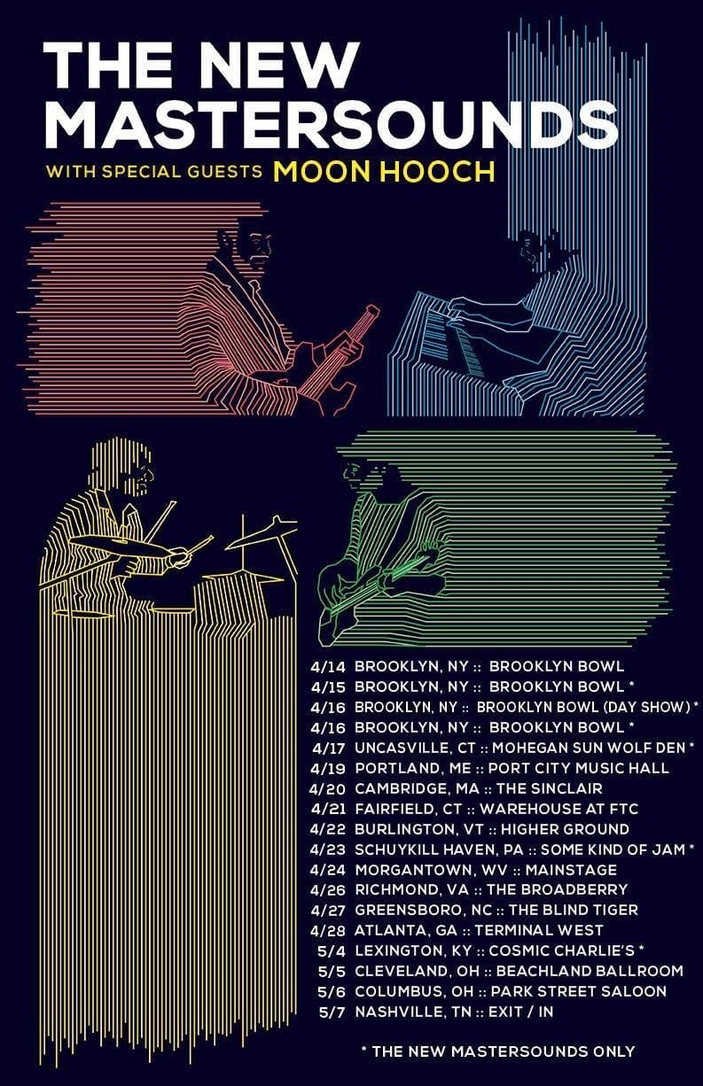 The New Mastersounds Spring Tour Poster