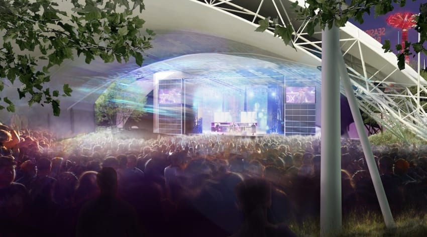 Coney Island Amphitheater Rendering - Summer Evening