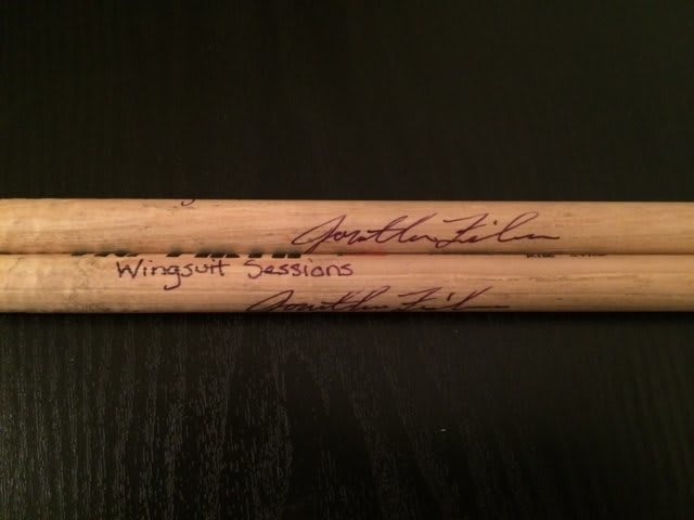 Jon Fishman Signed Wingsuit Sessions Drumsticks