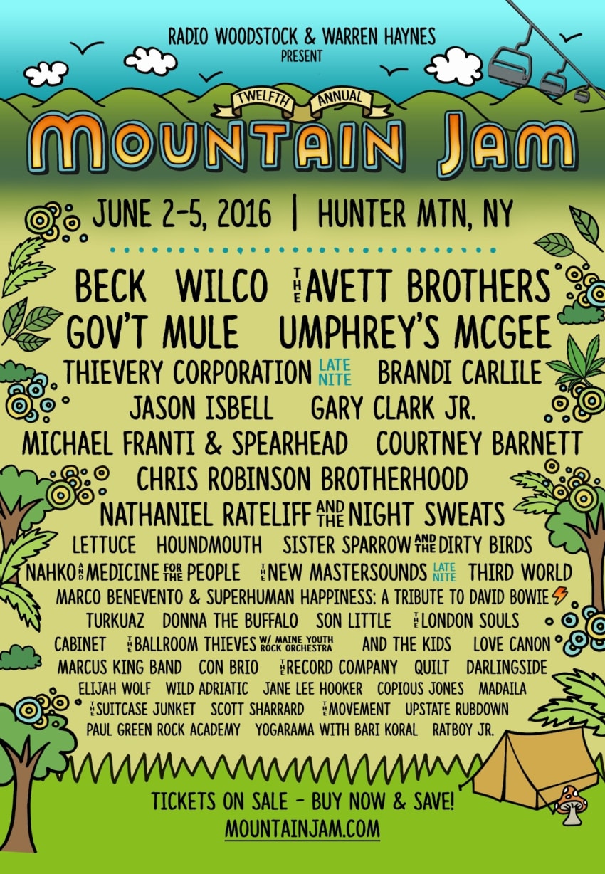 Mountain Jam Updated Poster 2016