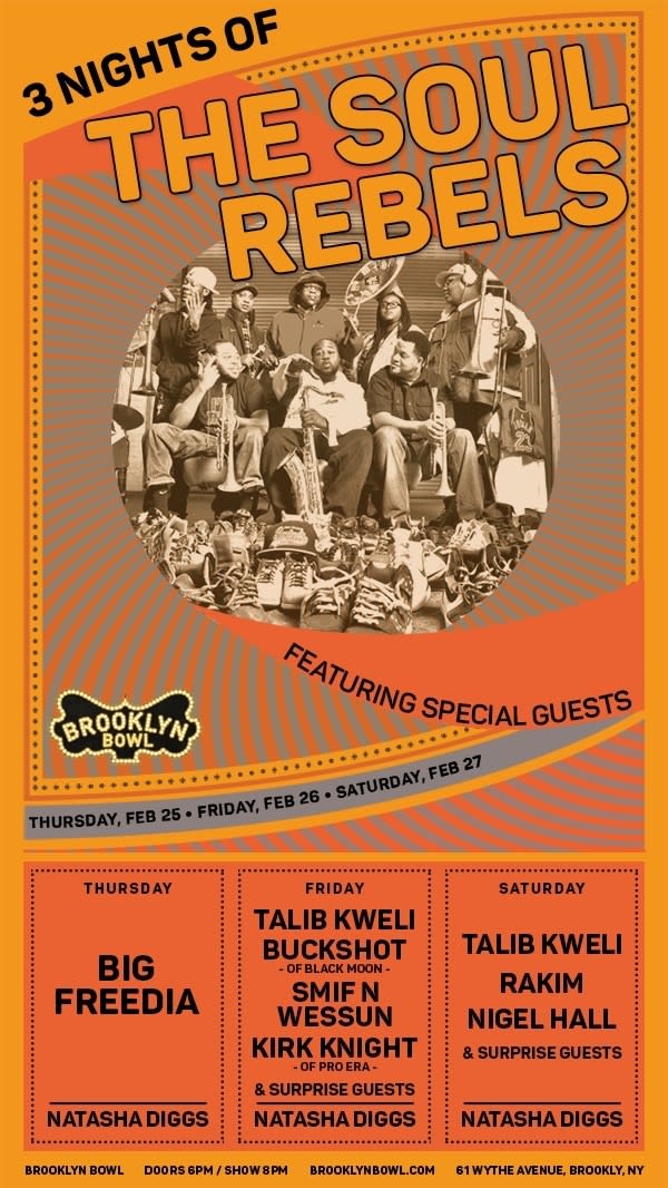 The Soul Rebels Brooklyn Bowl Poster Update