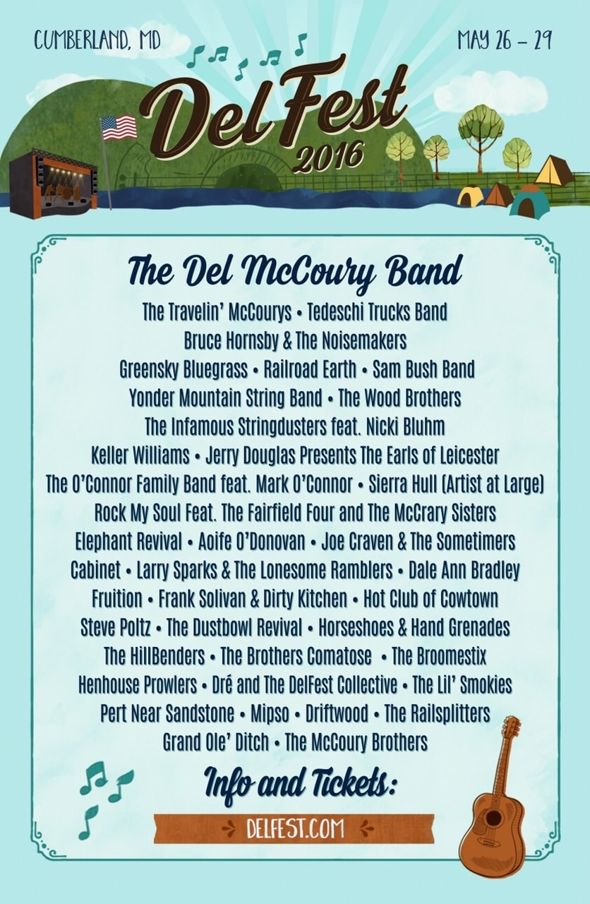 Delfest 2016 Lineup Poster