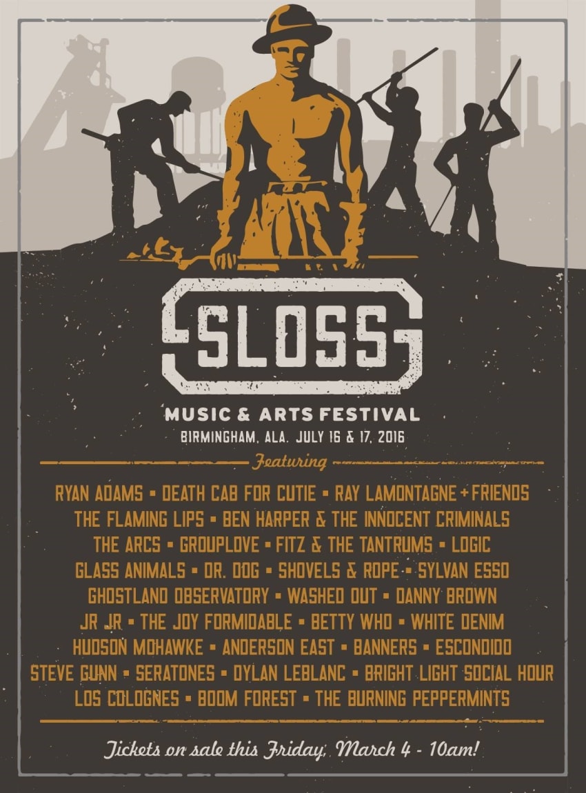 Sloss Fest Poster 2016