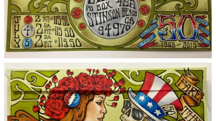 Grateful Dead Fans Continue Envelope Decorating Tradition