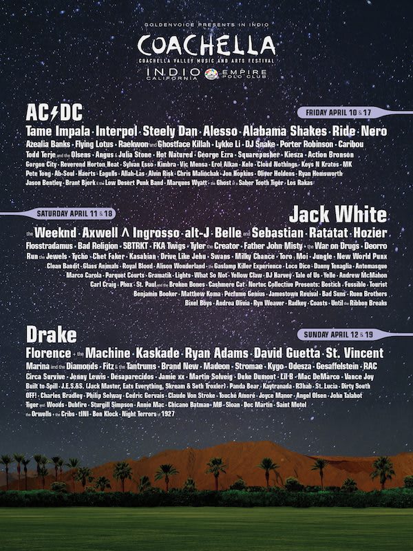 Coachella Announces 2015 Lineup