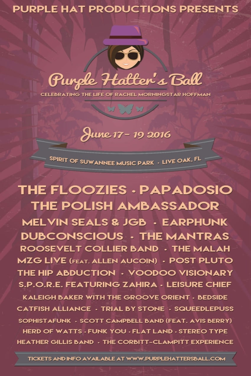 Purple Hatter's 2016 Updated Poster