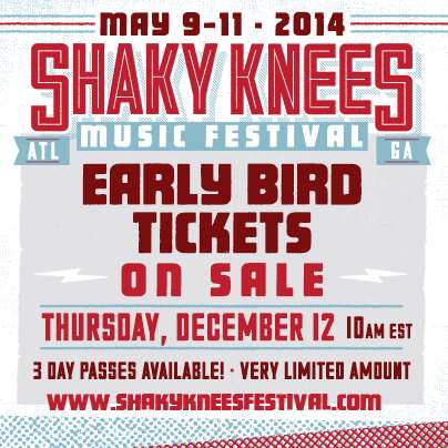 New Location And Dates For Shaky Knees 2014