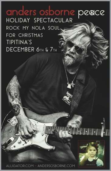 Anders Osborne Announces 2nd Annual Holiday Spectacular
