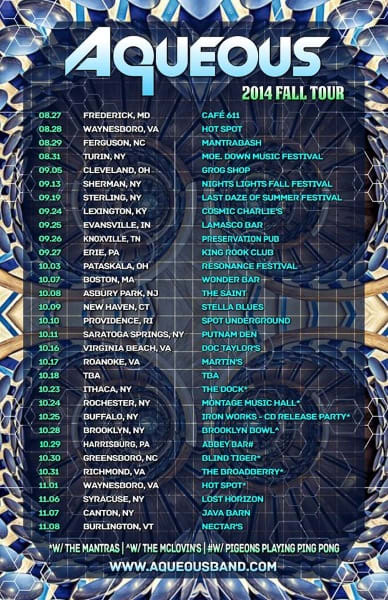 Tour Dates | Aqueous Fall Tour