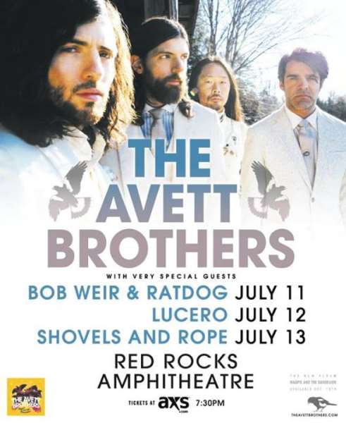 Avett Brothers And RatDog Team Up For Red Rocks Gig