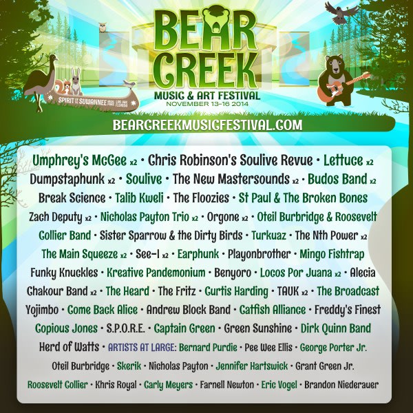 Bear Creek 2014 | Chris Robinsons Soulive Revue Among Additions