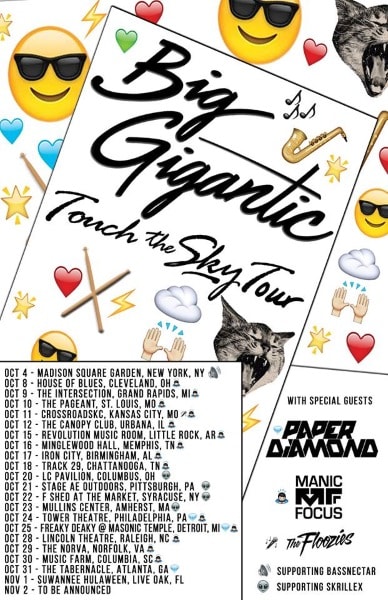 Tour Dates | Big Gigantic Announces Touch The Sky Fall Tour