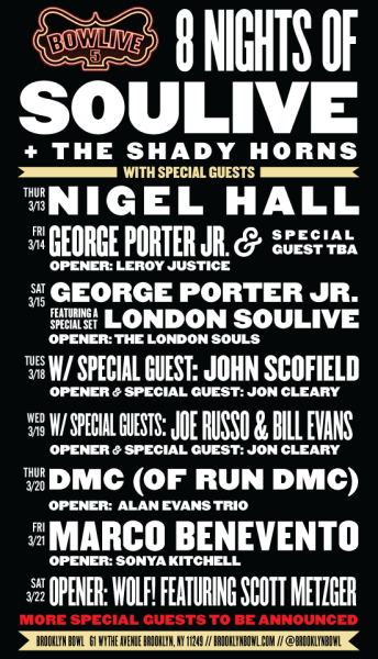 Soulive Announces Guests For Bowlive V Run