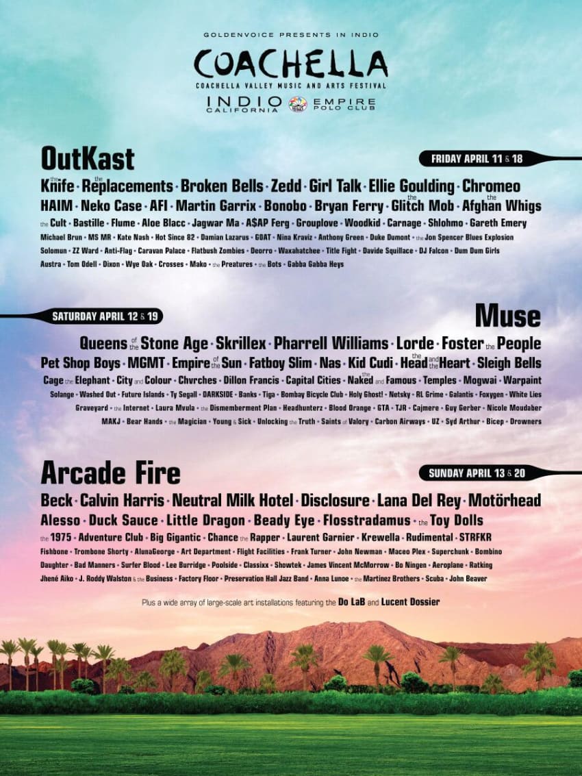 Coachella Announces 2014 Lineup