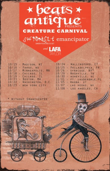 Tour Dates | Beats Antique Creature Carnival