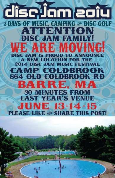 Disc Jam On The Move To New Location