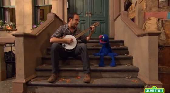 Dave Matthews Shares His Feelings With Grover On Sesame Street
