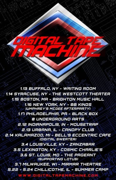 Digital Tape Machine Shares Track | Extends Tour