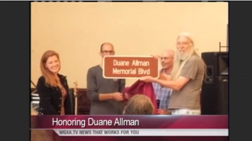Duane Allman Memorial Boulevard Sign Revealed