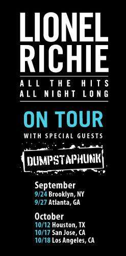 Lionel Richie Adds Dumpstaphunk As Special Guests For Five Shows