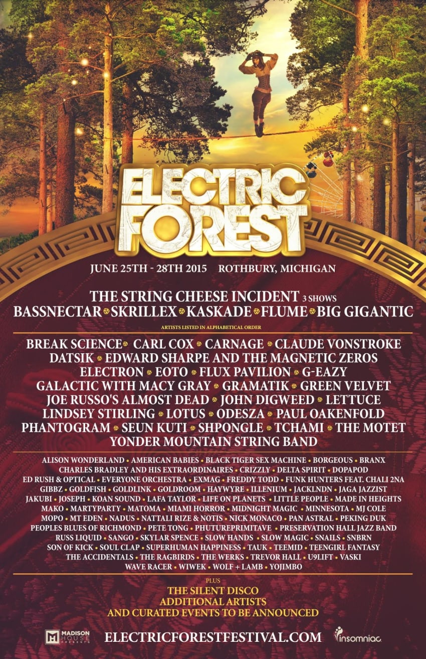 Electric Forest Announces 2015 Lineup