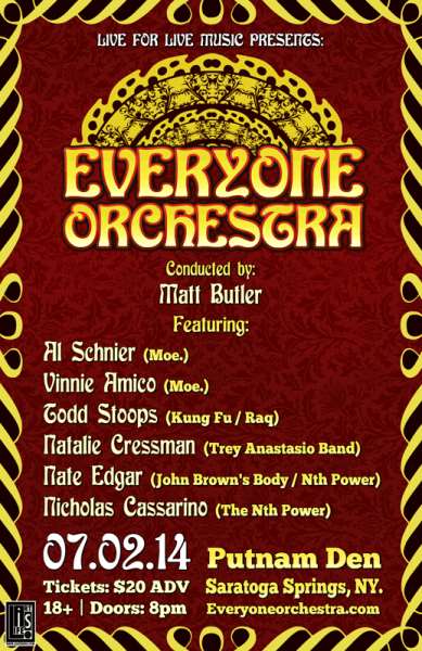 Everyone Orchestra Announces Pre-Phish Saratoga Show