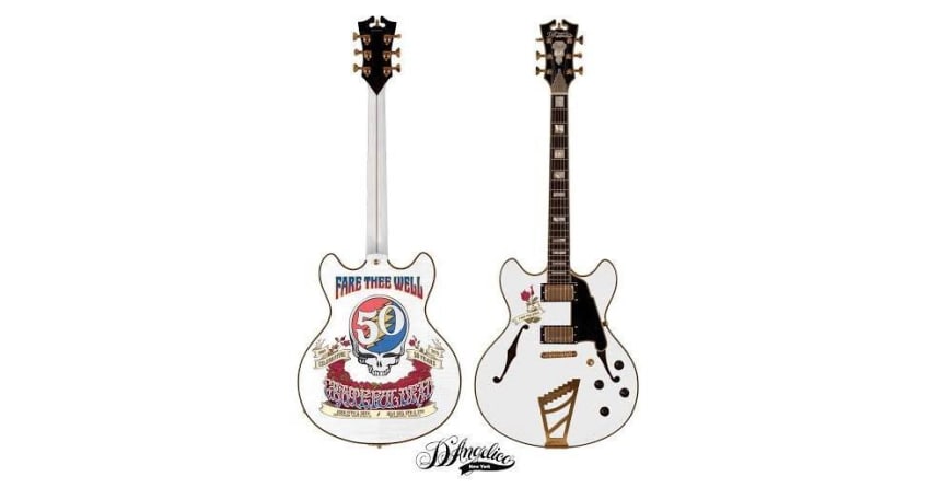 HeadCount Details Fare Thee Well Signed Guitar Auction