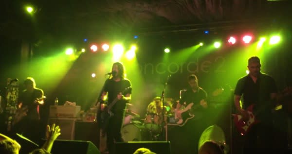 Foo Fighters Perform With Tribute Singer In Brighton