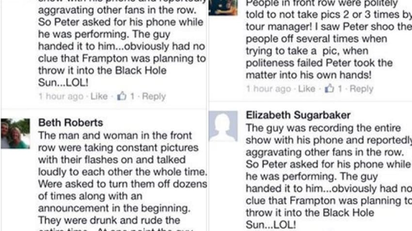 Peter Frampton Comes Alive To Throw An Obnoxious Fan's Phone