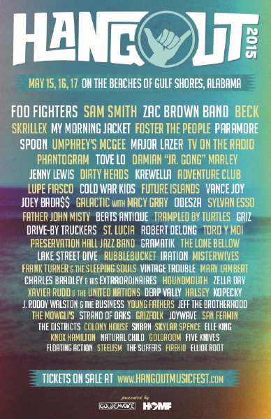 Hangout Music Fest 2015 Lineup Additions Announcement