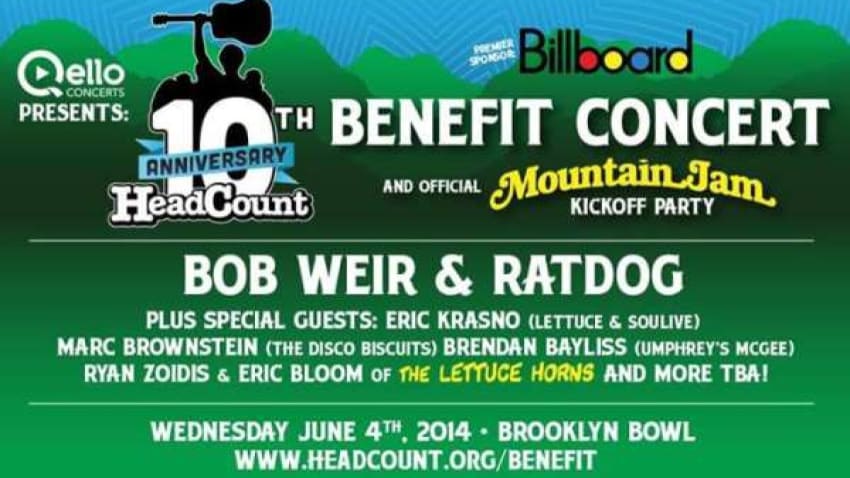 Couch Tour Alert | HeadCount 10th Anniversary Party