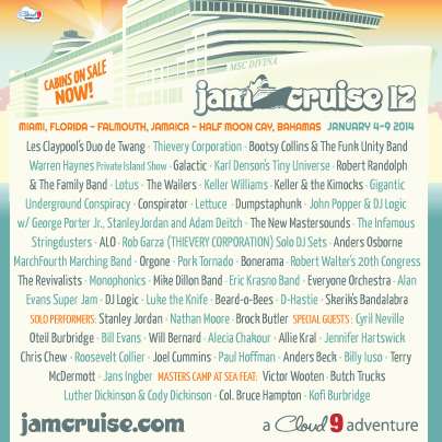 Jam Cruise Reveals Special Guest And DJ Additions