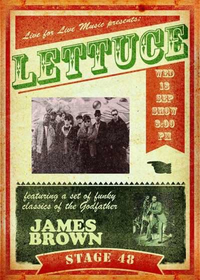 Couch Tour Alert | Lettuce James Brown Tribute Tonight