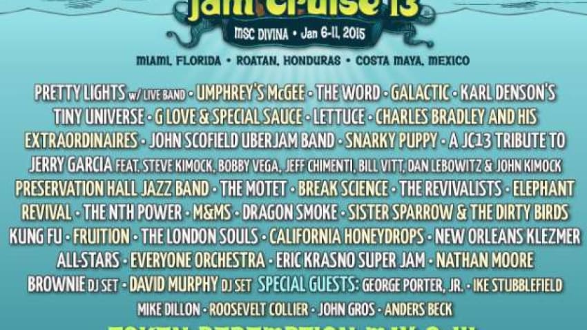 Jam Cruise 13 Initial Lineup Revealed