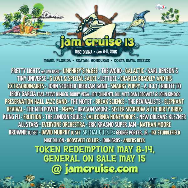 Jam Cruise 13 Initial Lineup Revealed