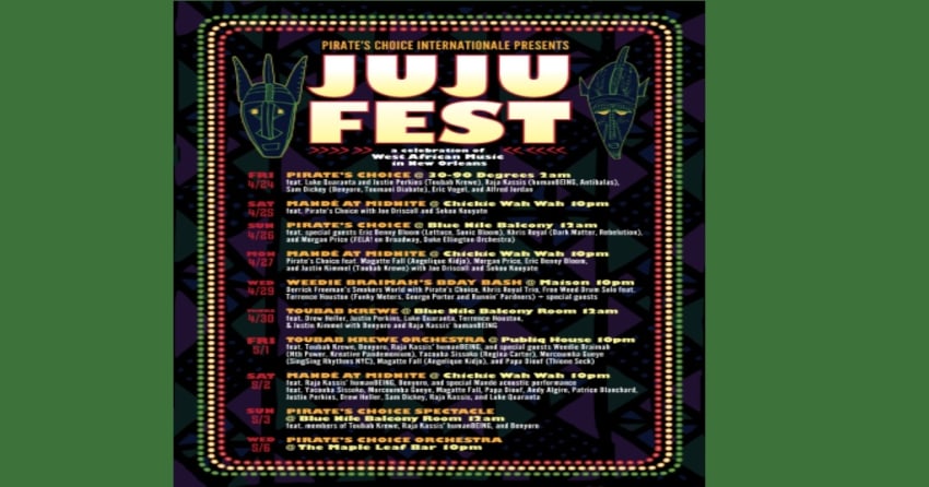 JuJu Fest Coming To New Orleans During Jazz Fest