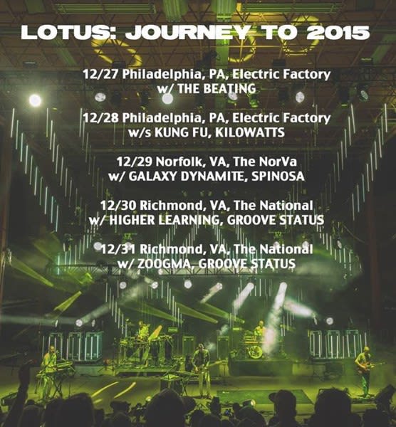Lotus Adds Show & Support For New Years Run