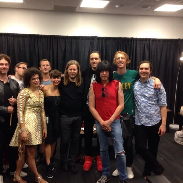 Marky Ramone Guests With Arcade Fire In Brooklyn