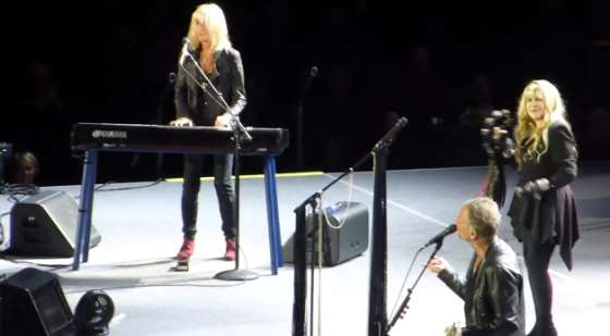 Christine McVie Guests With Fleetwood Mac In London