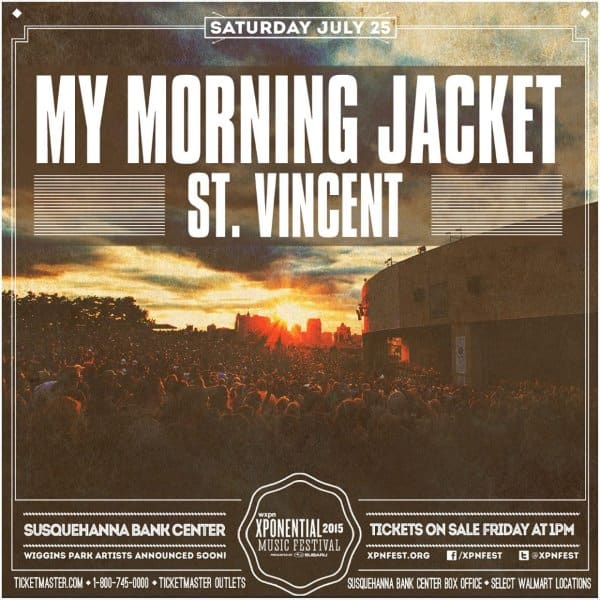My Morning Jacket & St. Vincent To Headline WXPN Fest