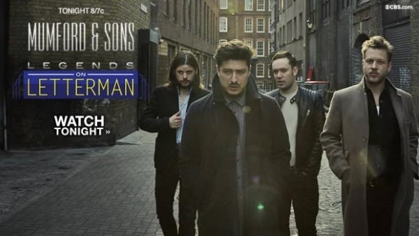 Couch Tour Alert | Free Mumford & Sons Letterman Webcast
