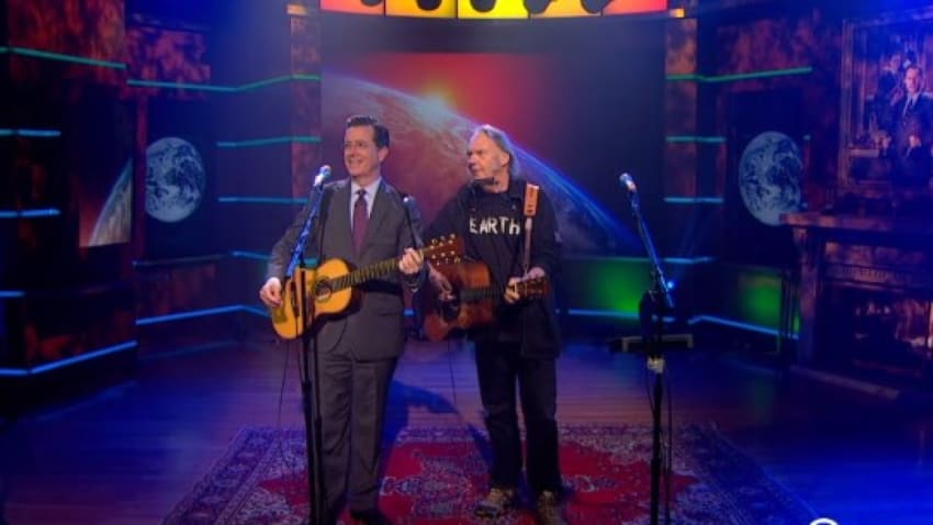 DVR Rewind | Neil Young Jams With Stephen Colbert